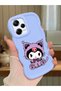 Redmi Note 12 Pro 5g Compatible Case with Camera Protector Blue Silicone Couple Phone Case Kuromi Pattern