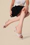 Women's Shiny Wrinkled Skin Soft Non-Slip Sole Heeled Slippers - 3