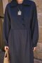 Embroidery Detailed Dress Navy Blue - 3