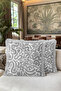 Stylish Fringed Pillowcase with Abstract Geometric Pattern - Organic Form Bohemian Gray Tassel Throw Pillow Cover - 6