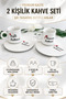 2-Piece Family Cup Set Housewife Househusband 93 ml Turkish Coffee Cup Gift Mug Set - 8