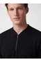 Southblue Black Zipper Detailed Crew Neck Men's T-Shirt - 3
