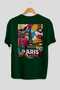 Paris France 7 Green Oversize Country City Back Printed Unisex T-Shirt 100% Cotton Premium