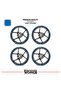 Yamaha mt-25 wheel rim sticker and interior text printed decal sticker model - premium quality - 2