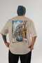 Havana Cuba Beige Oversize Country City Back Printed Unisex T-Shirt 100% Cotton Premium - 2