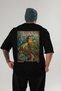 Great Wall of China Black Oversize Country City Back Printed Unisex T-Shirt 100% Cotton Premium - 2