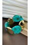 Zr Geometric Patterned Large Acrylic Bracelet - 3