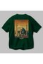 Istanbul Turkey 4 Green Oversize Country City Back Printed Unisex T-Shirt 100% Cotton Premium - 3