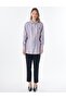 Satin Blouse with Embroidery Detail Lilac - 3
