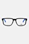 Men L2912 Rectangular Eyeglasses, Black