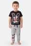 Toddlers Boy Mickey And Friends 2 Pieces Graphic Print Top And Pants Sleepwear Set, Multicolor