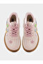 Girls Floral Applique Lace-Up Sneakers - 5