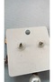Steel Earrings with Pearl Detail - 3