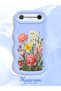 Tecno Spark Slim Compatible Case Camera Protector Blue Silicone Couple Phone Case Floral Pattern - 2
