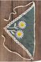 2-Piece Combination Vintage Yellow Daisy Bohemian Crochet Yellow Flower Bandana - 2