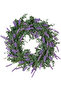 Door Wreath Artificial Lavender Wreath Lilac 50X50 Cm.
