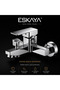 Eskaya 3-Piece Sink Faucet, Bathroom Faucet Set - 2