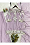 Lavender Georgette Embroidered Palazzo Set - FFT7824 | Lavender-Size:S-36-Inches - 4