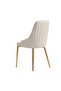 GIESTRA DINING CHAIR - WHITE & GOLD - 5