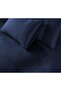 Double Duvet Cover Set Soft Microfibre with Quilted Square Velvet Band, 2 Pillowcases (Navy, Double) - 4