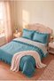 Polka Dot, Ruffled Double Duvet Cover Set |   Cotton |   200X220 cm Duvet Cover, 2 Pieces 50X70 cm Pillowcases |   Stylish and Elegant - 5