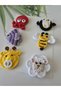 Hairless Baby Hair Clips 6-Piece Mixed Sets Hanmade Knitted Organic Baby Hair Accessories - 3