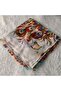 Handmade Needlework Writing, Scarf, Yemeni, Mevlit Cover, Head Cover, 4 Sides Embroidered, 100% Cotton, 100*100cm - 4