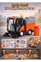 1:16 Scale Realistic Road Sweeping Cleaning Experience with Sound and Light, Garbage Can Included Toy Vehicle - 2