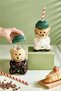 550 ml Glass Barista Cold Drink Cup with Teddy Bear Figure – Transparent Coffee and Soft Drink Cup - 3