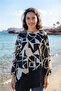 Asymmetrical Cut Comfortable Tunic with Lilac Garnish Suitable for Special Occasions and Daily Wear, Blouse - 6