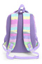 Pastel Color Striped Five Compartment 3-Piece School Bag Set 04598 - 3