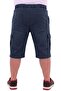 Men's Oversized Jeans Suitable for Weight Ranges 115-176 Kg, Lycra Long Jeans with Cargo Pockets Below the Knee, Capri Navy Blue - 3
