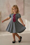 Bow and Rose Embroidered Baby Dress
