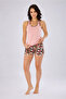 Women's Lycra Thick Strap Cross-Back Shorts Set 90% Cotton 10% Lycra - 2