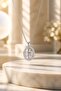 Luxurious Figured Statement Necklace with Zircon Stones - 2