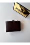 Women's Brown Zippered Card Holder Wallet |   Multi-Compartment Mini Wallet |   Coin Compartment Belt Detailed - 2