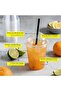 100Pcs 12Oz Plastic Cups with Lids and Straws, Disposable Cups for Iced Coffee, Smoothie, Milkshake, Cold Drinks - 7