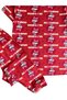 Girls' 100% Cotton Red Cat Heart Ribbon Pattern Short Sleeve Summer Pajama Set - 3