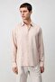 Powder Linen Blend Relax Fit Men's Shirt - 4
