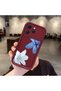 Tecno Spark 40 Compatible Case Camera Protector Burgundy Silicone Couple Phone Case with Floral Pattern