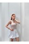 Women's Beige Window Detailed Corded Blouse Jf34 - 5