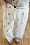 Stone Ethnic Pattern Vest Trousers Linen Set - 4