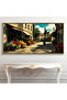 Signtouch Floral Boutique Street Canvas Wall Art 50x100 cm With Outer Frame - 4