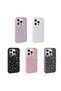 iPhone 15 Pro Case Glittery Diamond Stone Camera Raised Silicone Vrdr - 4