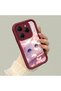 Tecno Spark 20 Pro 4g Compatible Case Camera Protector Claret Red Silicone Couple Phone Case Cat Pattern - 2