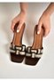 Women's Stylish Summer Slippers with Thin Heels