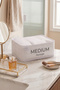 3-Piece White Luggage Organizer Set, In-Suitcase Organizer Set, Small Travel Bag - 5