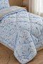 Floral Patterned Welsoft Single Duvet Set |   1 Piece Quilt 155X215 Cm, 1 Piece Pillowcase 50X70 cm |   Padded, Soft, Cotton Set - 2
