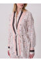 Printed Blouse with Contrast Stripe Detail - 6