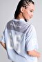 Quick-Dry V-Neck Number Patterned Sports Tulle Short-Sleeved Light Blue T-Shirt I3134Ax26Au